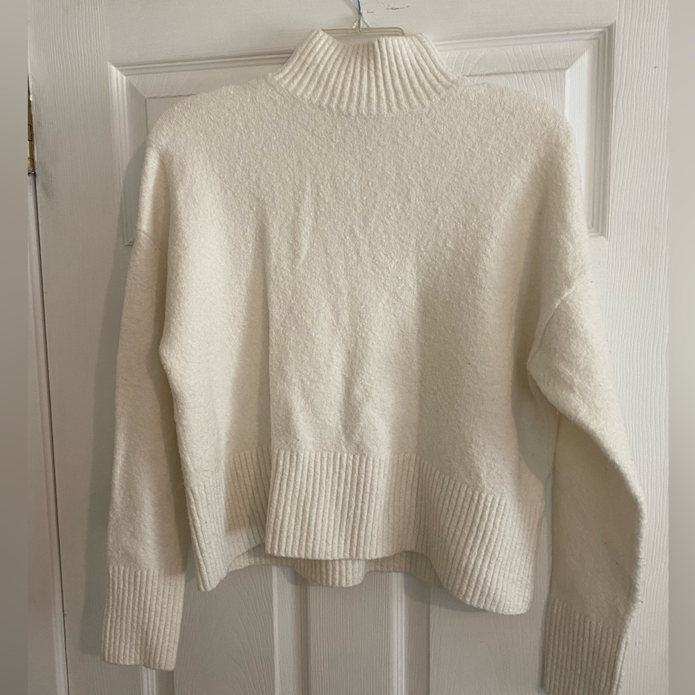 & Other Stories cream colored turtleneck sweater